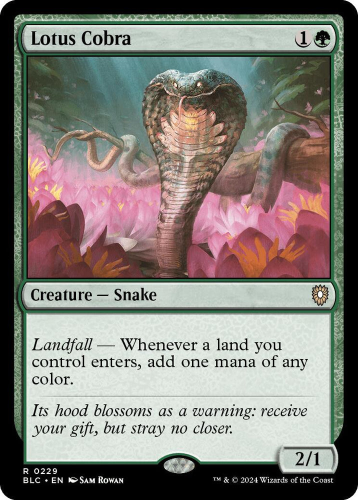 Lotus Cobra [Bloomburrow Commander] Magic: The Gathering