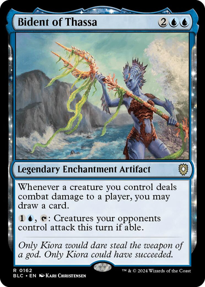 Bident of Thassa [Bloomburrow Commander] Magic: The Gathering
