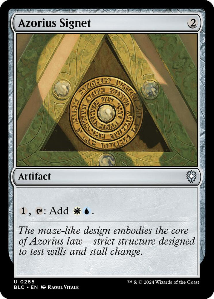 Azorius Signet [Bloomburrow Commander] Magic: The Gathering