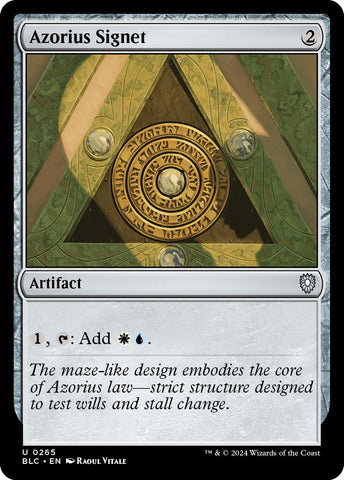 Azorius Signet [Bloomburrow Commander] Magic: The Gathering