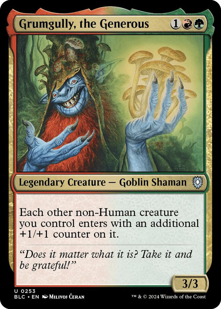 Grumgully, the Generous [Bloomburrow Commander] Magic: The Gathering