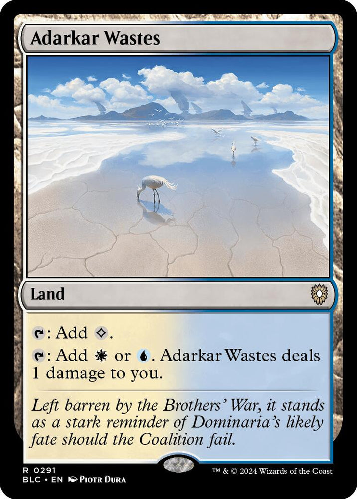 Adarkar Wastes [Bloomburrow Commander] Magic: The Gathering