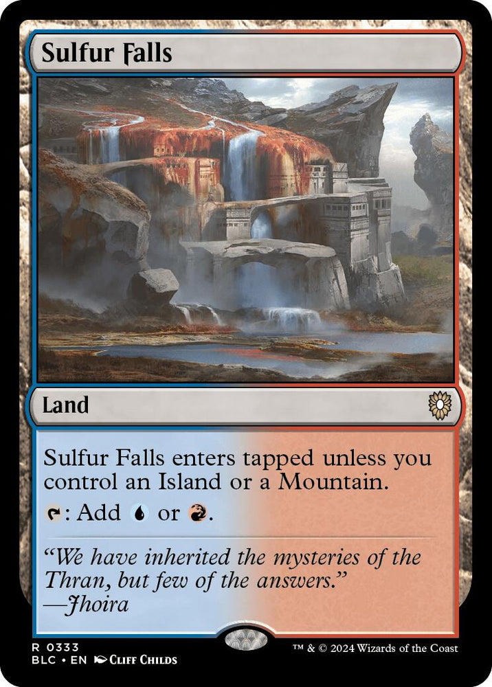 Sulfur Falls [Bloomburrow Commander] Magic: The Gathering