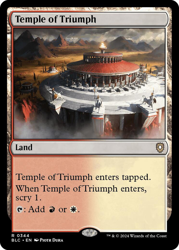 Temple of Triumph [Bloomburrow Commander] Magic: The Gathering