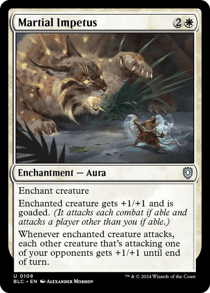 Martial Impetus [Bloomburrow Commander] Magic: The Gathering