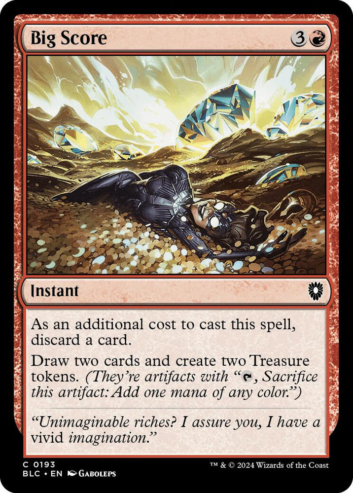 Big Score [Bloomburrow Commander] Magic: The Gathering