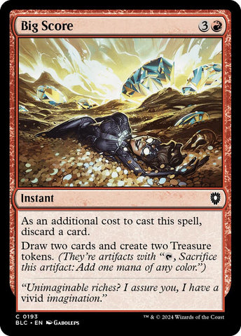 Big Score [Bloomburrow Commander] Magic: The Gathering