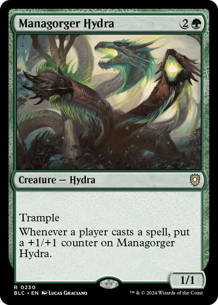Managorger Hydra [Bloomburrow Commander] Magic: The Gathering