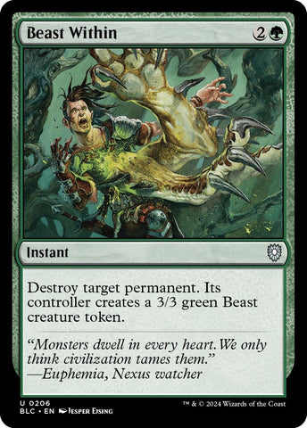 Beast Within [Bloomburrow Commander] Magic: The Gathering