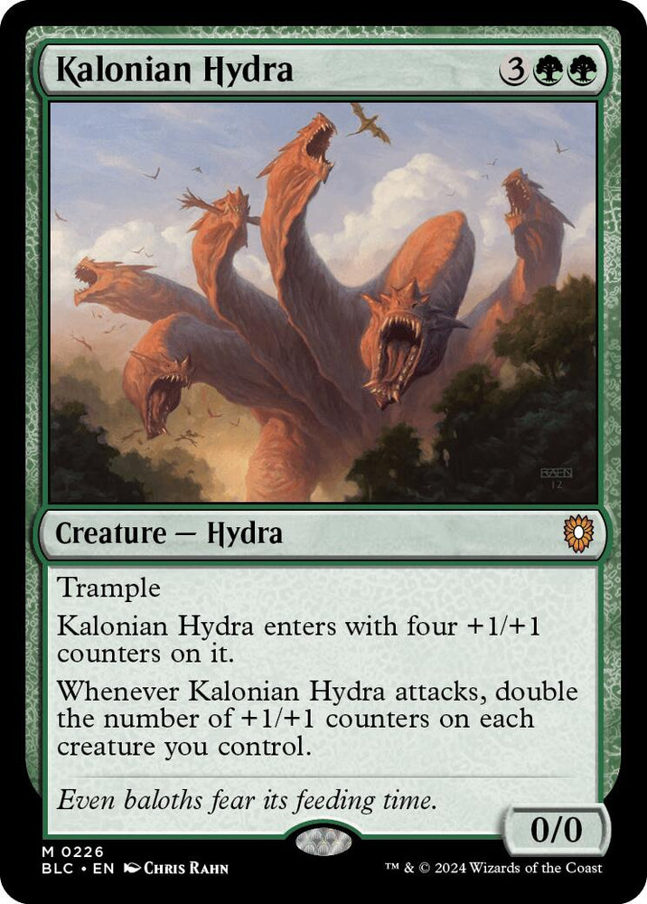 Kalonian Hydra [Bloomburrow Commander] Magic: The Gathering