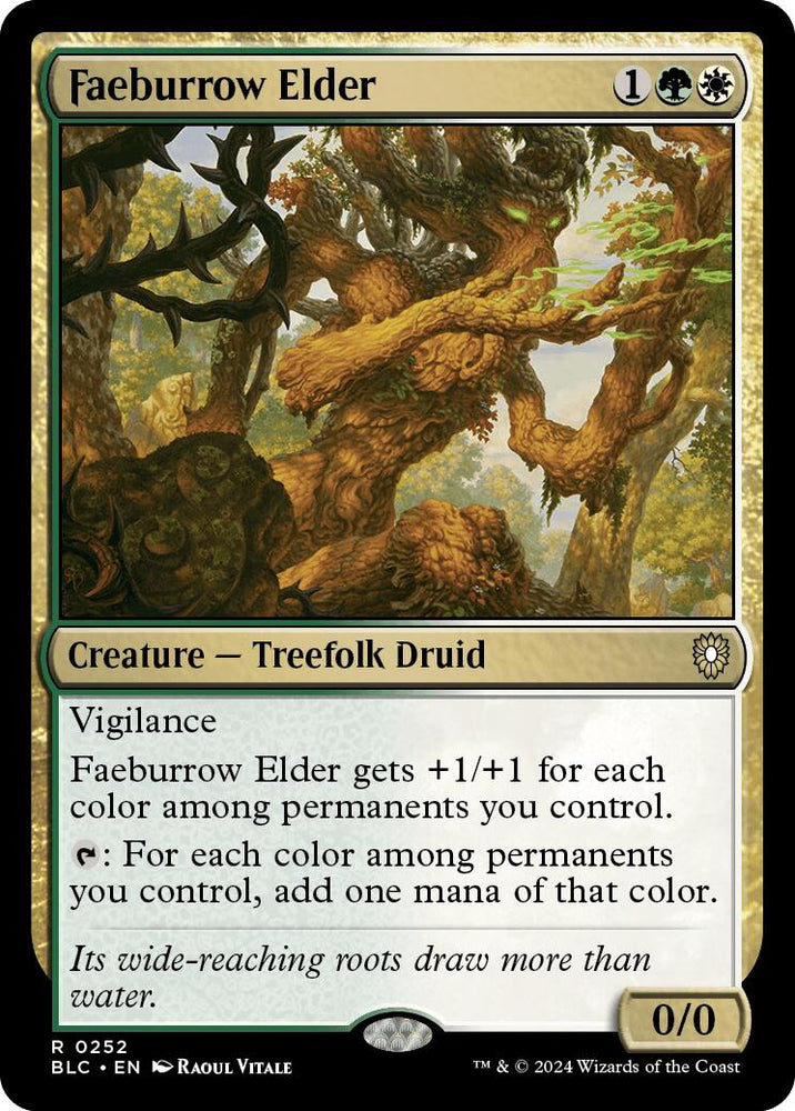 Faeburrow Elder [Bloomburrow Commander] Magic: The Gathering