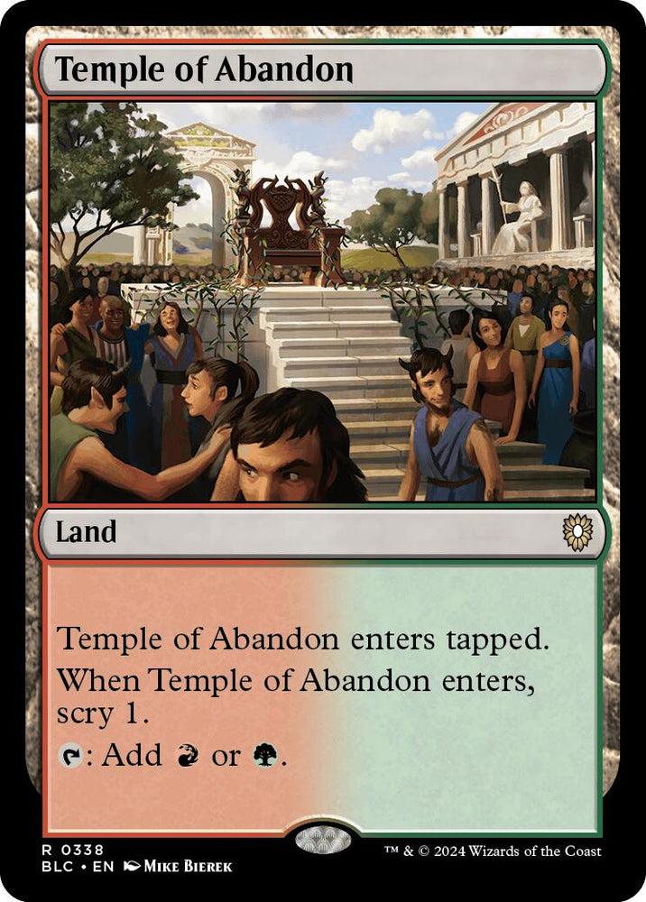 Temple of Abandon [Bloomburrow Commander] Magic: The Gathering