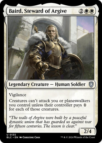 Baird, Steward of Argive [Bloomburrow Commander] Magic: The Gathering
