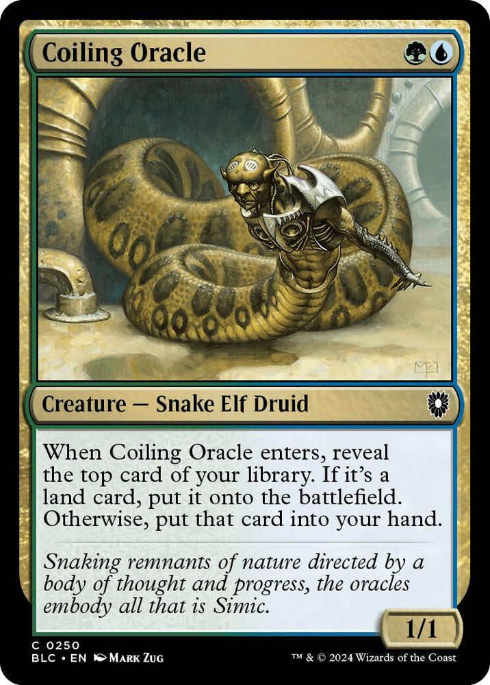 Coiling Oracle [Bloomburrow Commander] Magic: The Gathering
