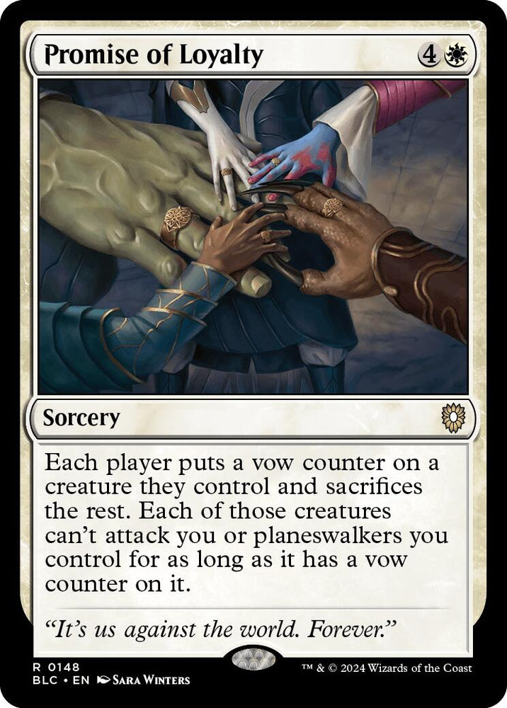 Promise of Loyalty [Bloomburrow Commander] Magic: The Gathering