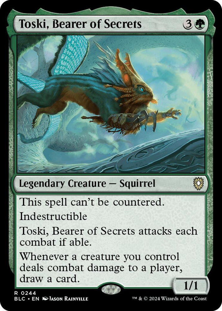 Toski, Bearer of Secrets [Bloomburrow Commander] Magic: The Gathering