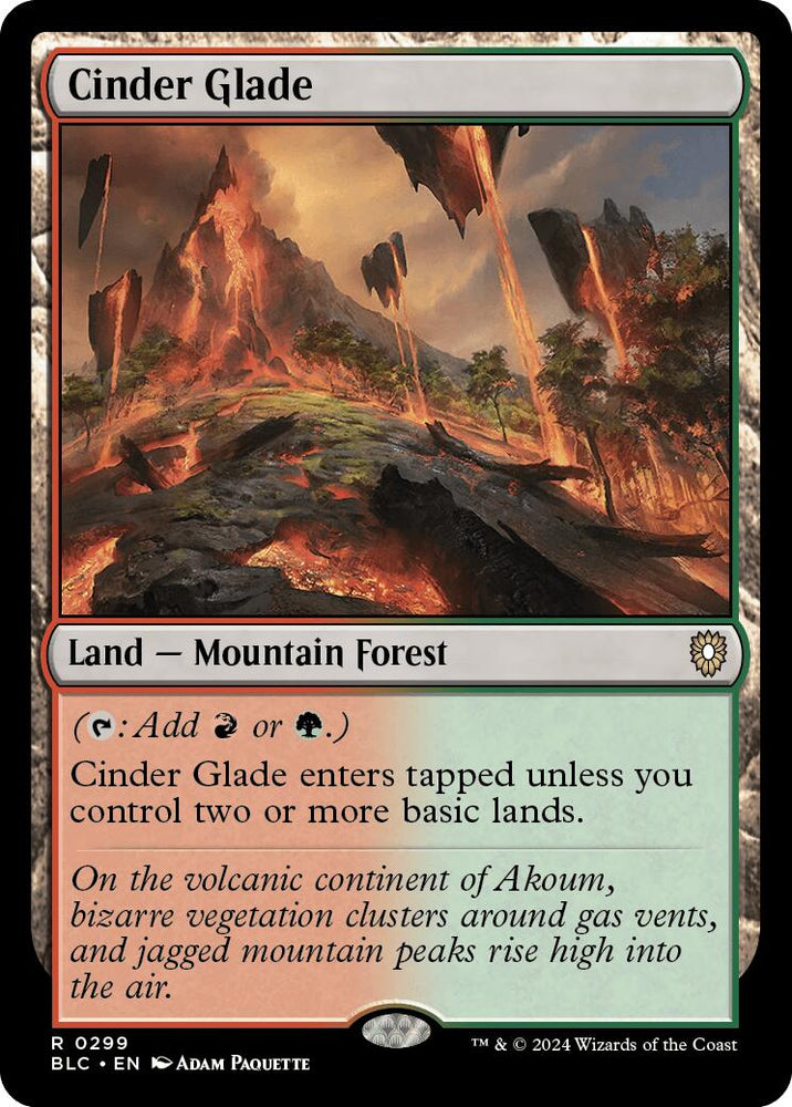 Cinder Glade [Bloomburrow Commander] Magic: The Gathering