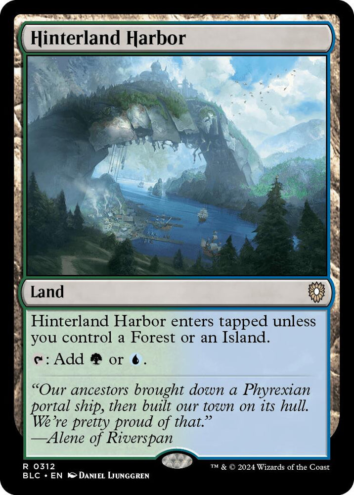 Hinterland Harbor [Bloomburrow Commander] Magic: The Gathering