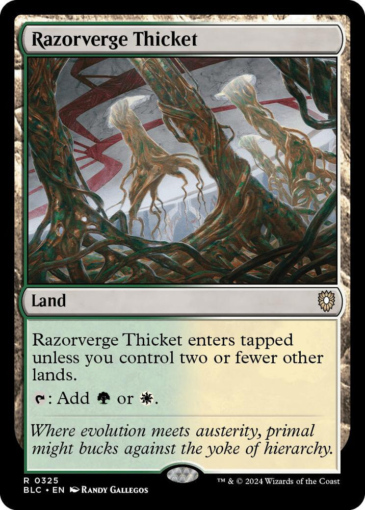 Razorverge Thicket [Bloomburrow Commander] Magic: The Gathering