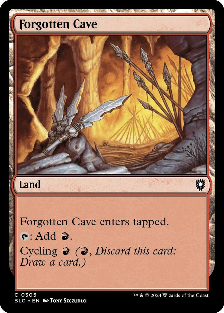 Forgotten Cave [Bloomburrow Commander] Magic: The Gathering