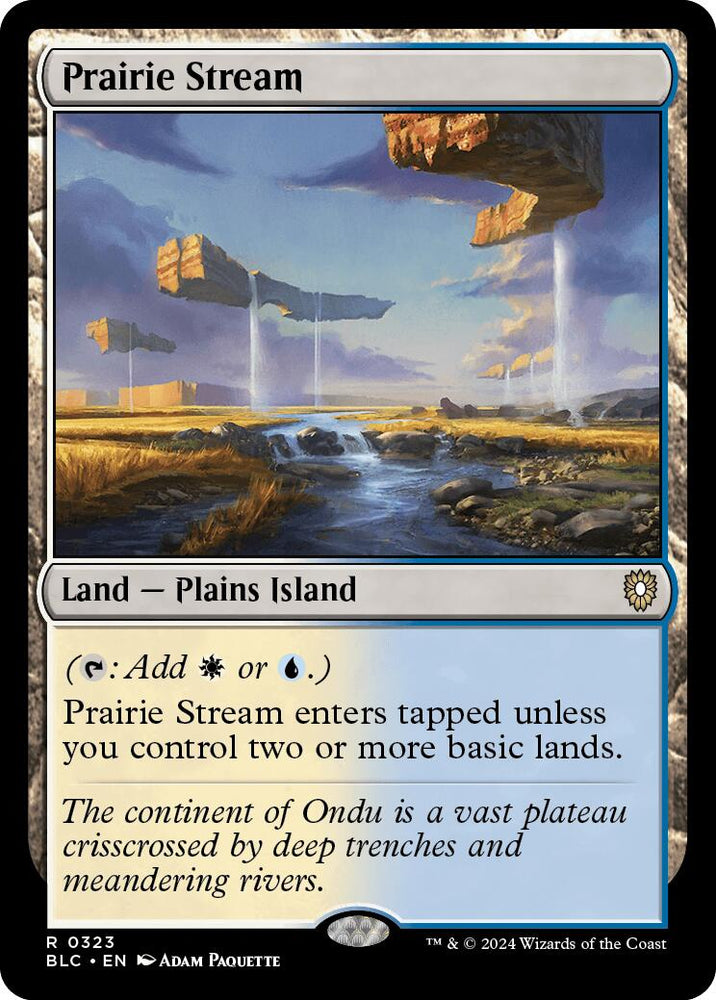 Prairie Stream [Bloomburrow Commander] Magic: The Gathering