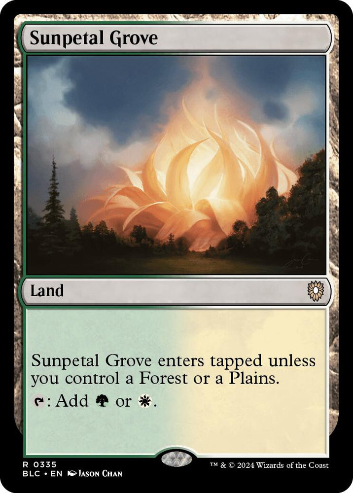 Sunpetal Grove [Bloomburrow Commander] Magic: The Gathering