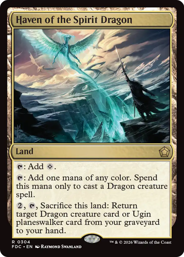 Haven of the Spirit Dragon [Foundations Commander] Magic: The Gathering