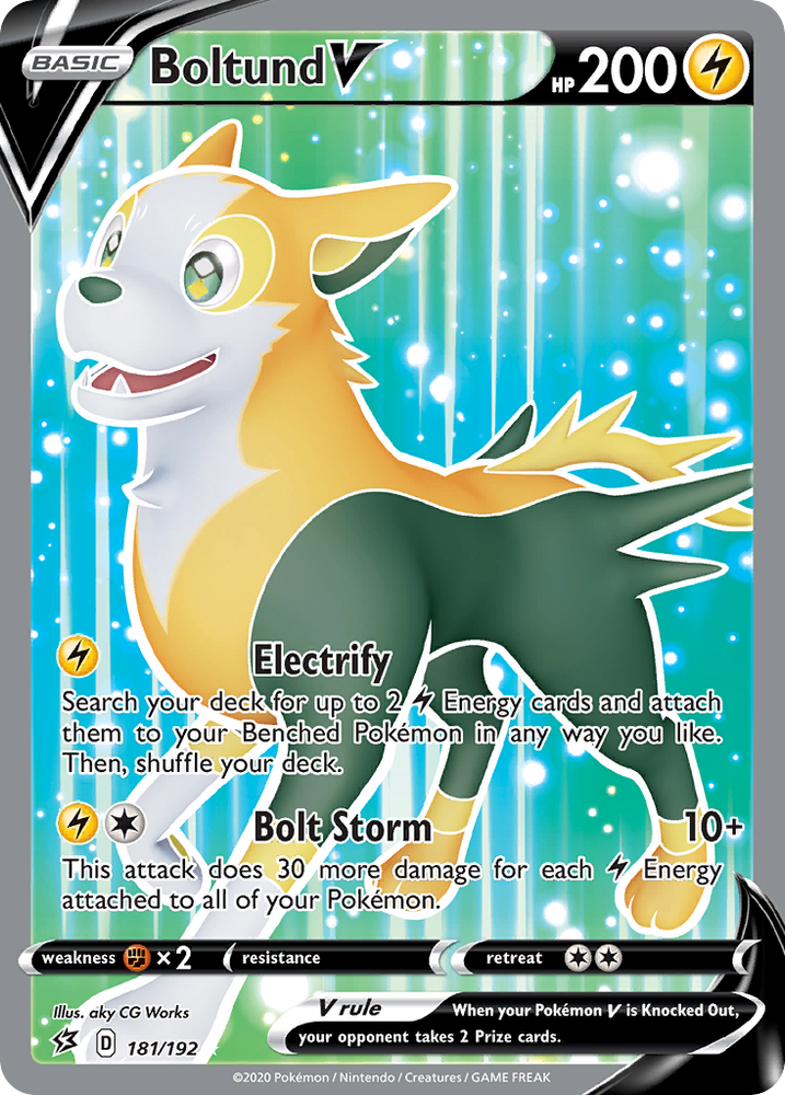 Boltund V (181/192) [Sword & Shield: Rebel Clash] Pokémon