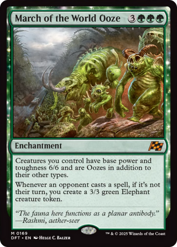 March of the World Ooze [Aetherdrift] Magic: The Gathering