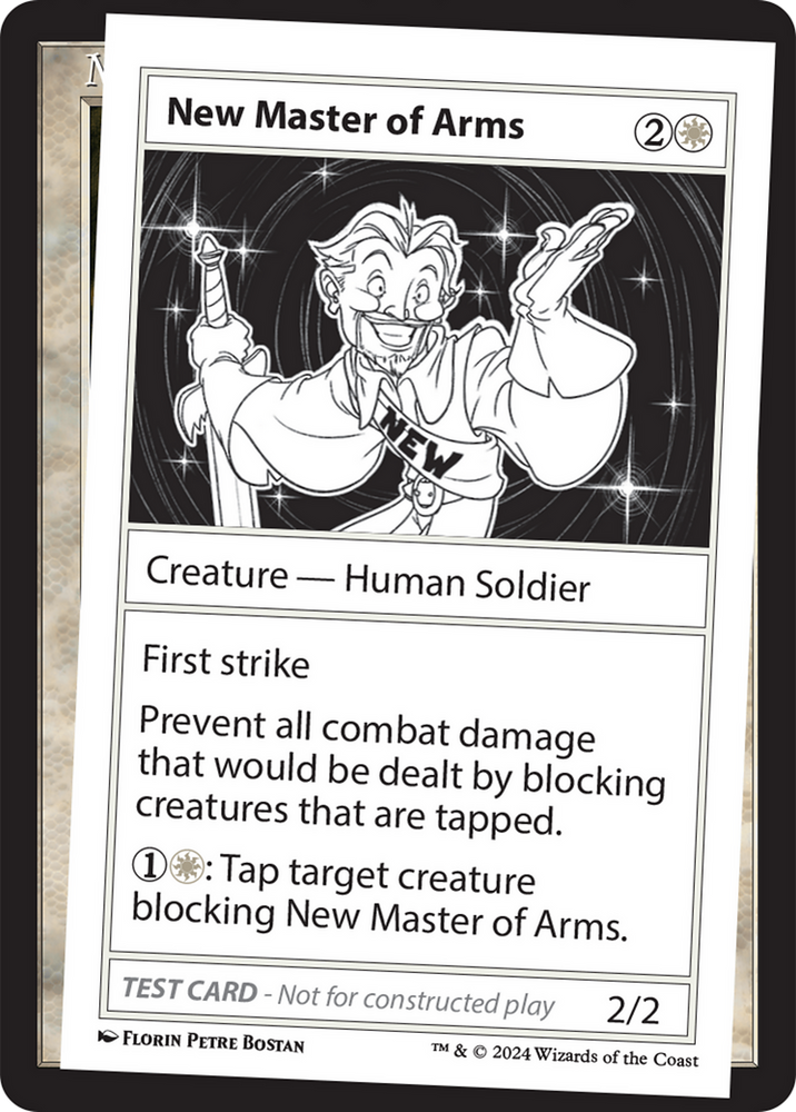 New Master of Arms [Mystery Booster 2 Playtest Cards] Magic: The Gathering