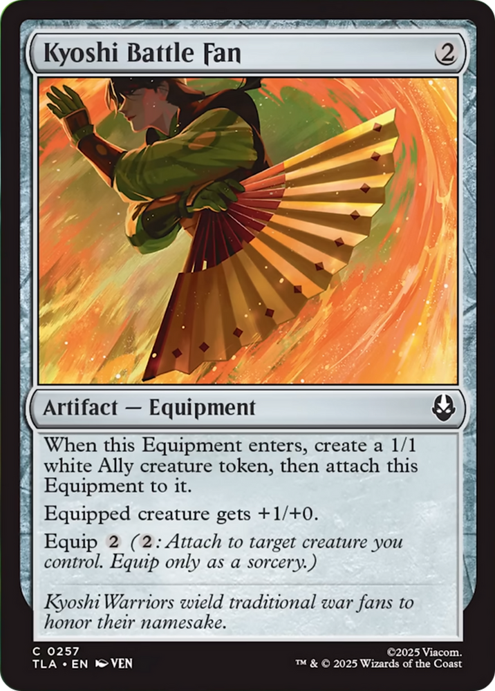Kyoshi Battle Fan [Avatar: The Last Airbender] Magic: The Gathering
