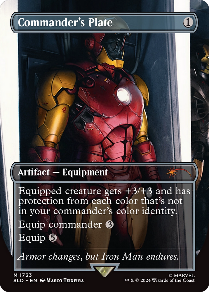 Commander's Plate (1733) (Rainbow Foil) [Secret Lair Drop Series] Magic: The Gathering