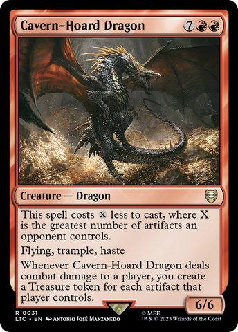 Cavern-Hoard Dragon [The Lord of the Rings: Tales of Middle-Earth Commander] Magic: The Gathering