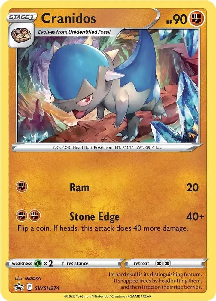 Cranidos (SWSH274) [Sword & Shield: Black Star Promos] Pokémon