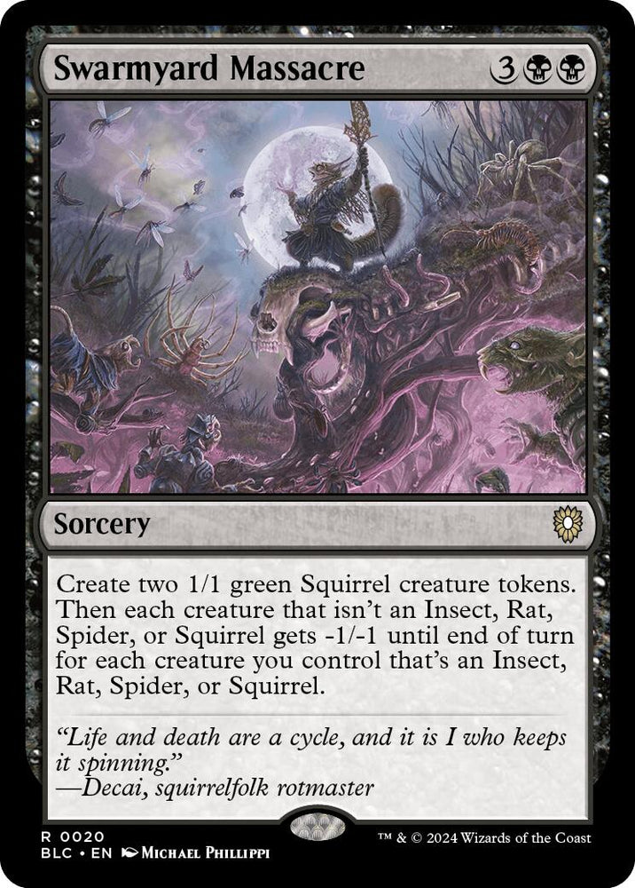 Swarmyard Massacre [Bloomburrow Commander] Magic: The Gathering