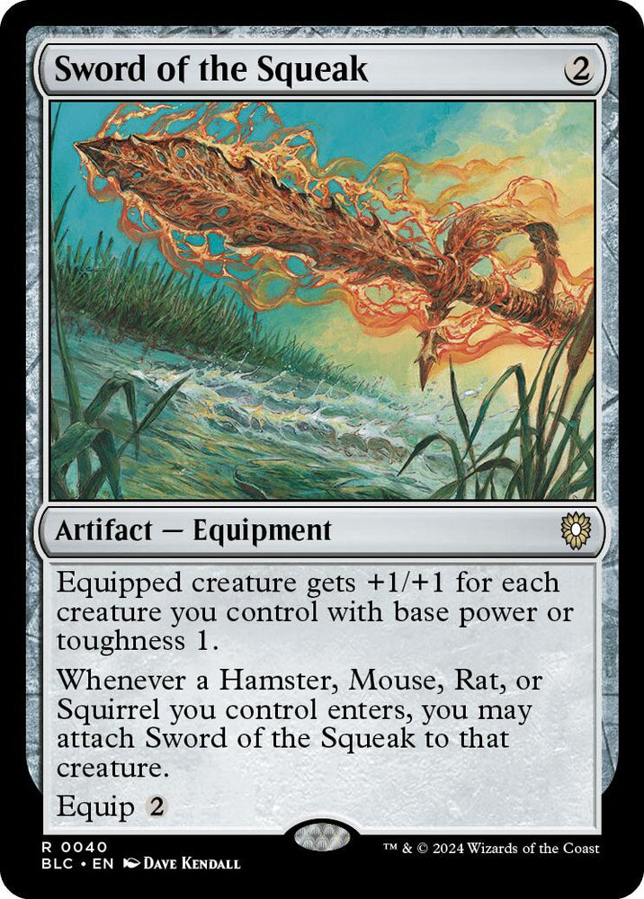 Sword of the Squeak [Bloomburrow Commander] Magic: The Gathering