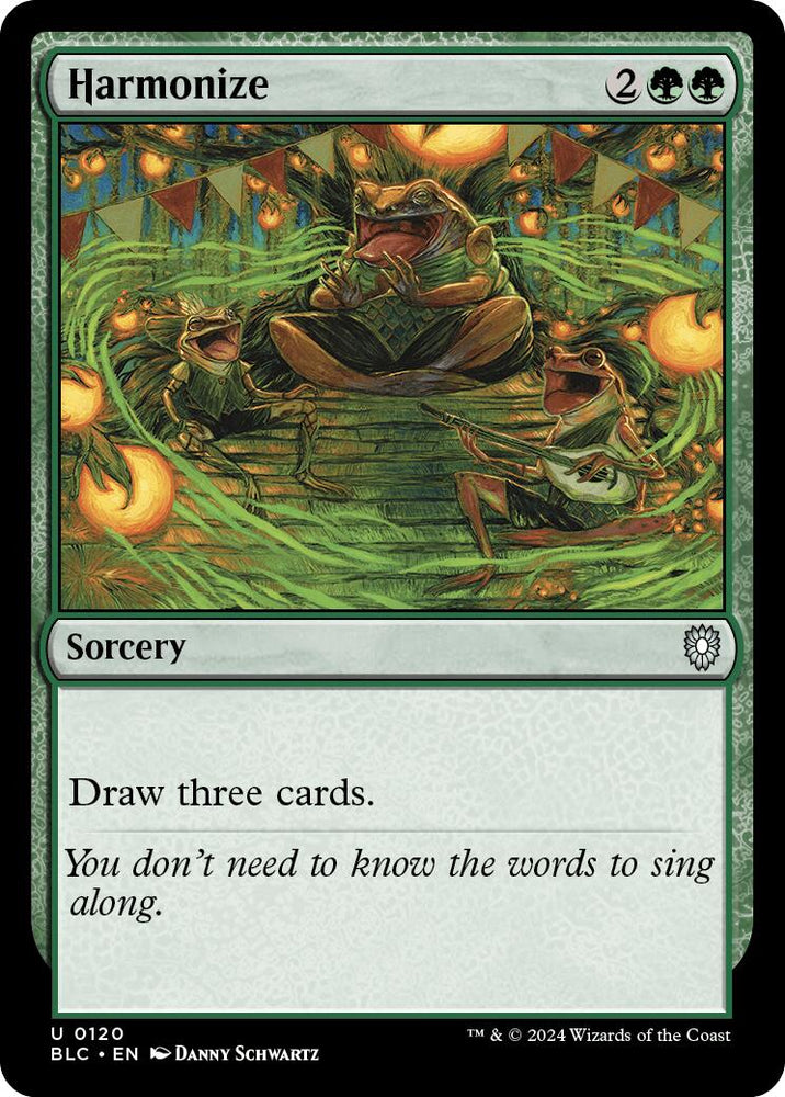 Harmonize [Bloomburrow Commander] Magic: The Gathering