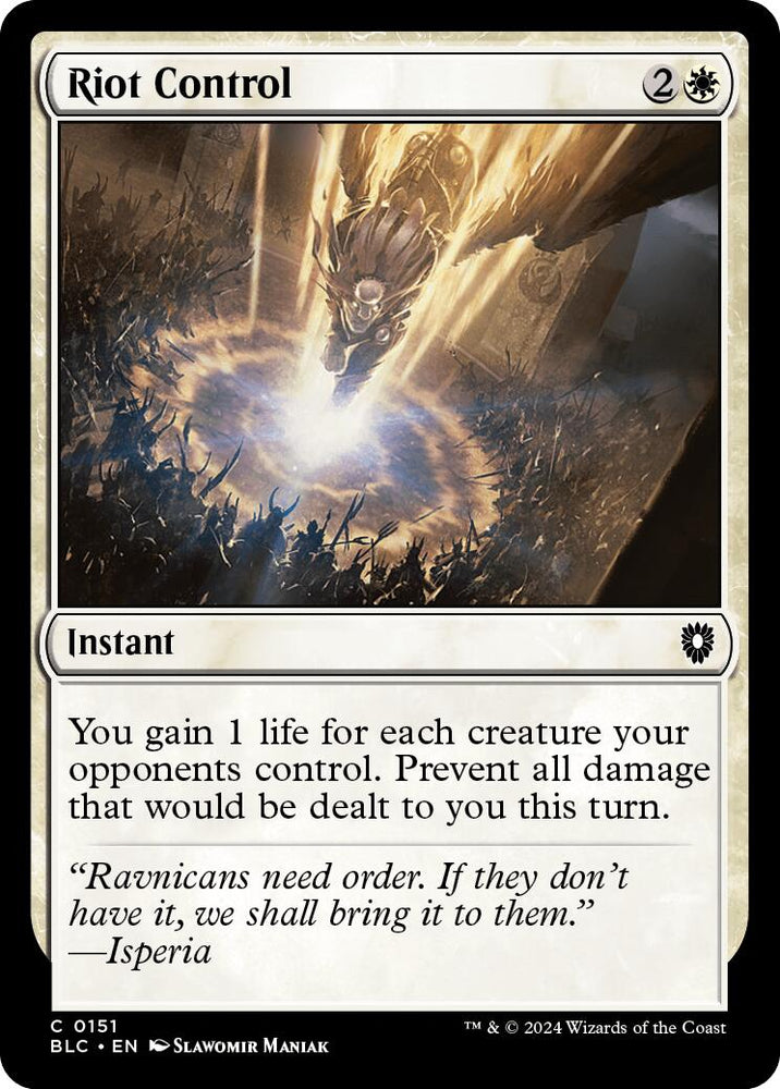 Riot Control [Bloomburrow Commander] Magic: The Gathering