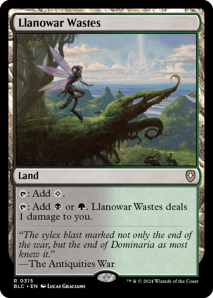Llanowar Wastes [Bloomburrow Commander] Magic: The Gathering