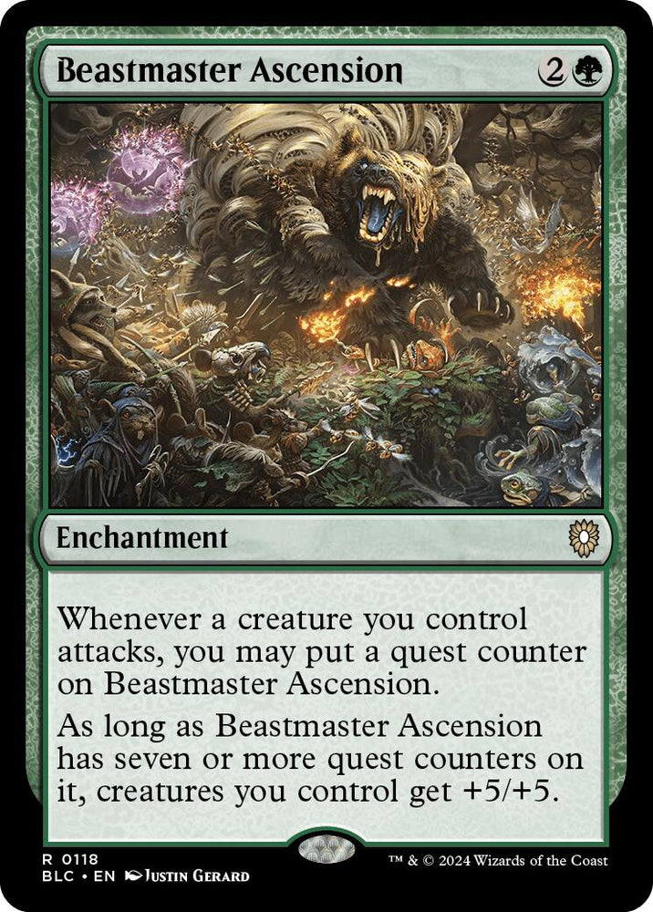 Beastmaster Ascension [Bloomburrow Commander] Magic: The Gathering