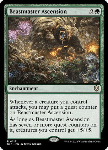Beastmaster Ascension [Bloomburrow Commander] Magic: The Gathering