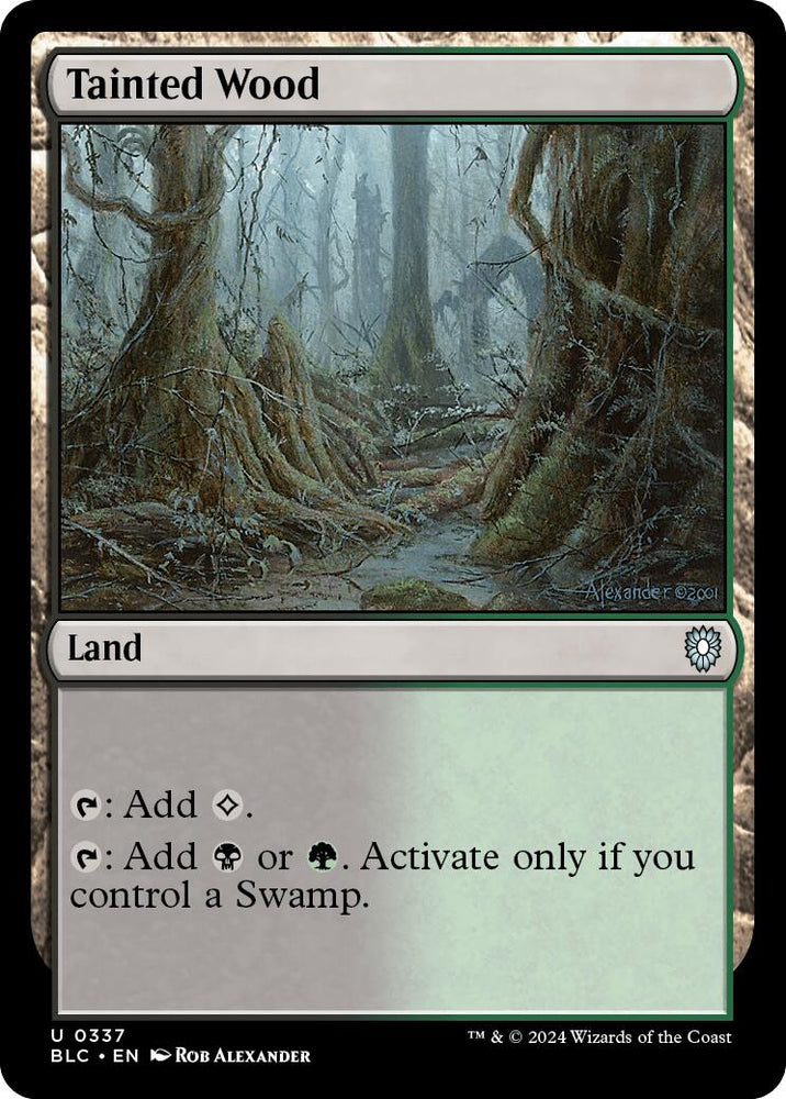 Tainted Wood [Bloomburrow Commander] Magic: The Gathering