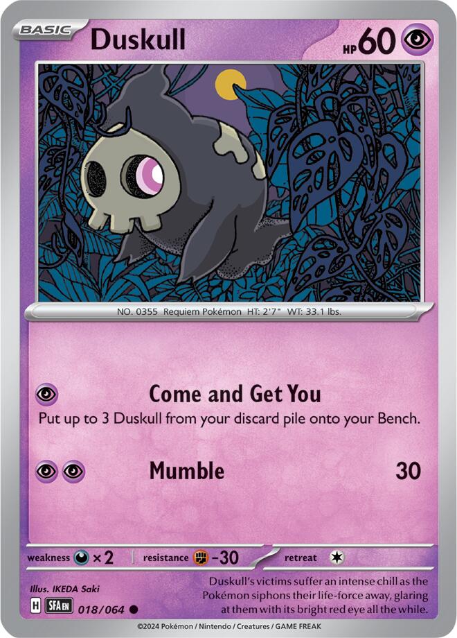 Duskull (018/064) [Scarlet & Violet: Shrouded Fable] Pokémon