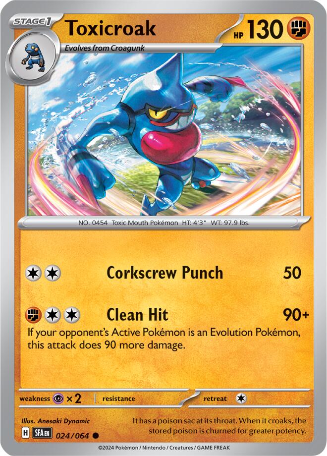 Toxicroak (024/064) [Scarlet & Violet: Shrouded Fable] Pokémon