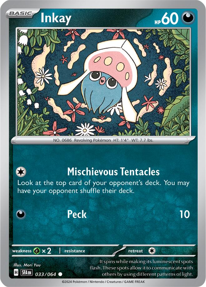 Inkay (033/064) [Scarlet & Violet: Shrouded Fable] Pokémon