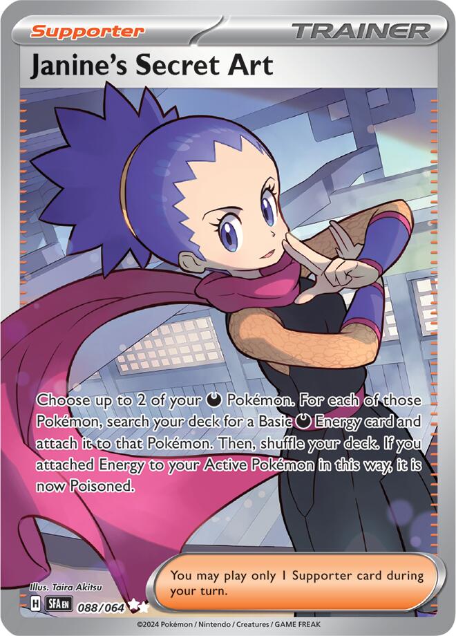 Janine's Secret Art (088/064) [Scarlet & Violet: Shrouded Fable] Pokémon