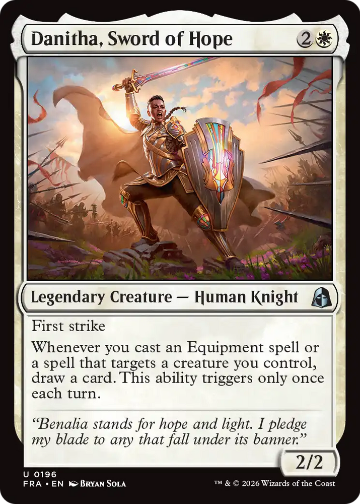 Danitha, Sword of Hope [Reality Fracture] Magic: The Gathering