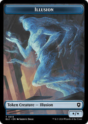 Illusion // Goblin Double-Sided Token [Bloomburrow Commander Tokens] Magic: The Gathering