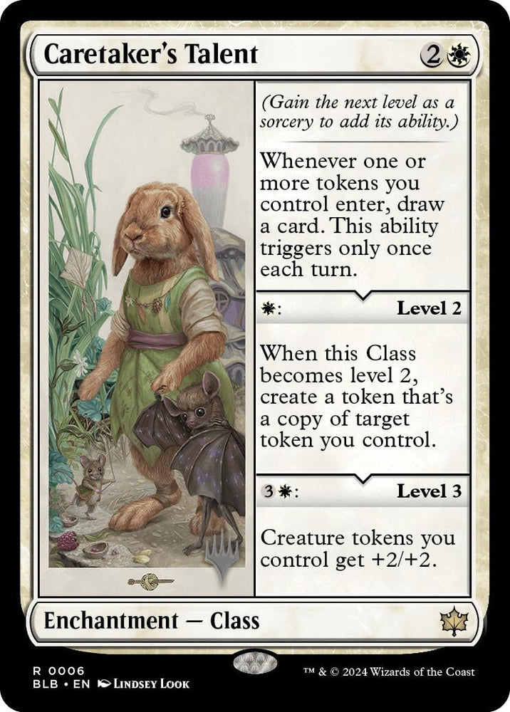 Caretaker's Talent (Promo Pack) [Bloomburrow Promos] Magic: The Gathering