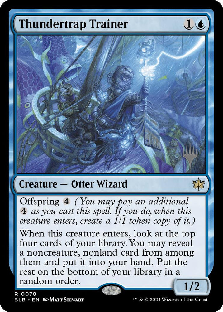 Thundertrap Trainer (Promo Pack) [Bloomburrow Promos] Magic: The Gathering